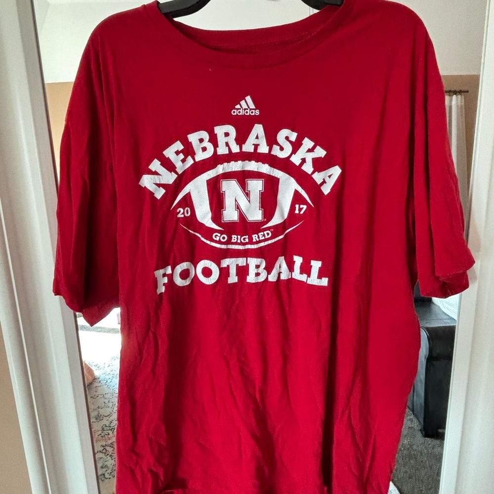 Adidas Red Graphic Tee